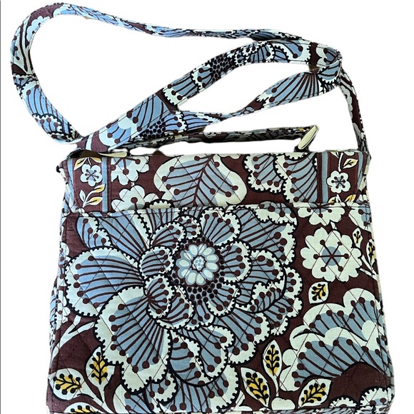 Vera Bradley Julia Slate Blooms Convertible Handbag to Shoulder Bag Turn… - Picture 2 of 12